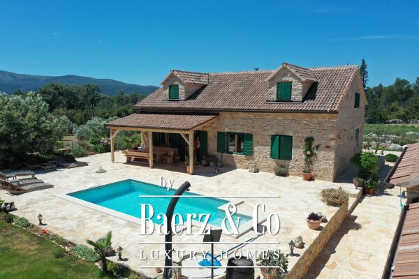 photo 2 Hvar, Stari Grad, Mediterranean stone villa on a big plot of 8500 m2