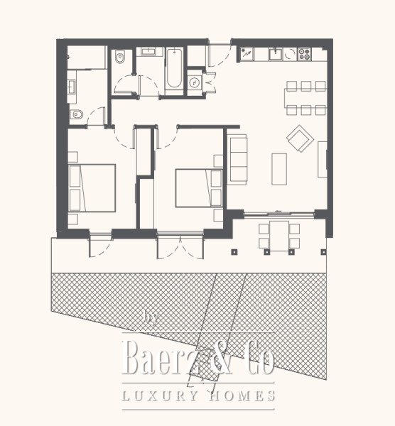 photo 12 Luxury Two Bedroom Apartment in Tivat with Seaview and Terrace