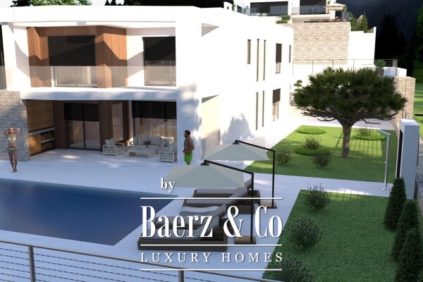 photo 1 Kostrena, a luxury house in a new building with a view of the sea and a swimming pool