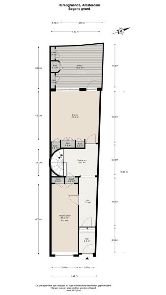Floor Plan 2 - Herengracht 6