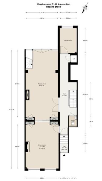 Floor Plan 3 - Vossiusstraat 31 H