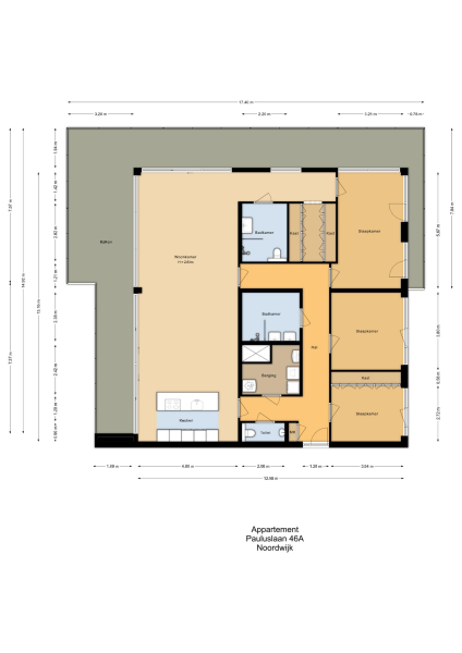 Floor Plan 1 - Pauluslaan 46 A
