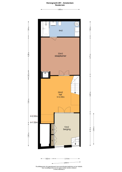 Floor Plan 1 - Herengracht 291