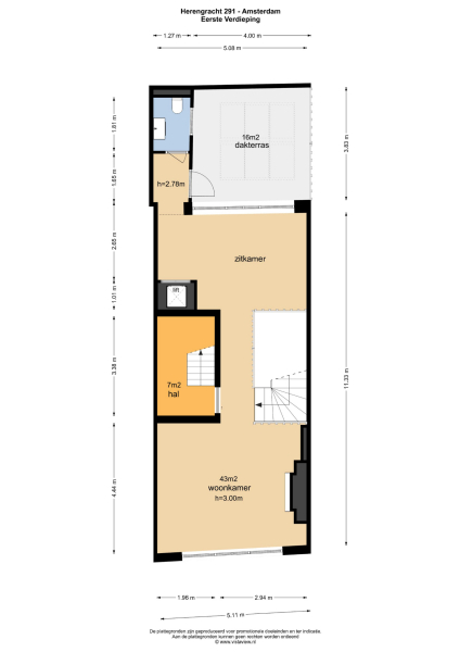 Floor Plan 3 - Herengracht 291