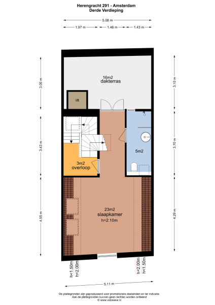 Floor Plan 5 - Herengracht 291